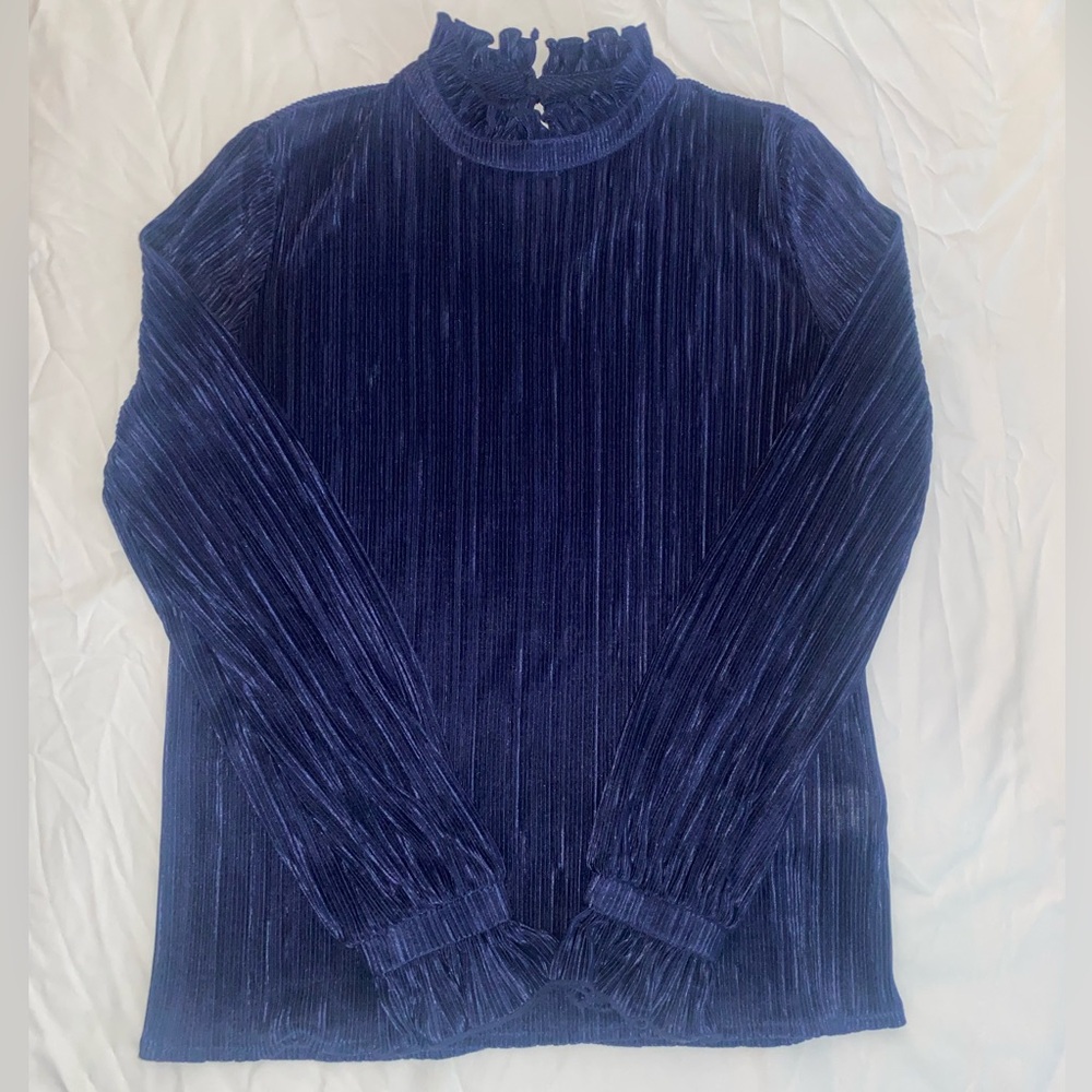 Banana Republic Top Blouse | Women’s XXS | Elegant Navy Blue